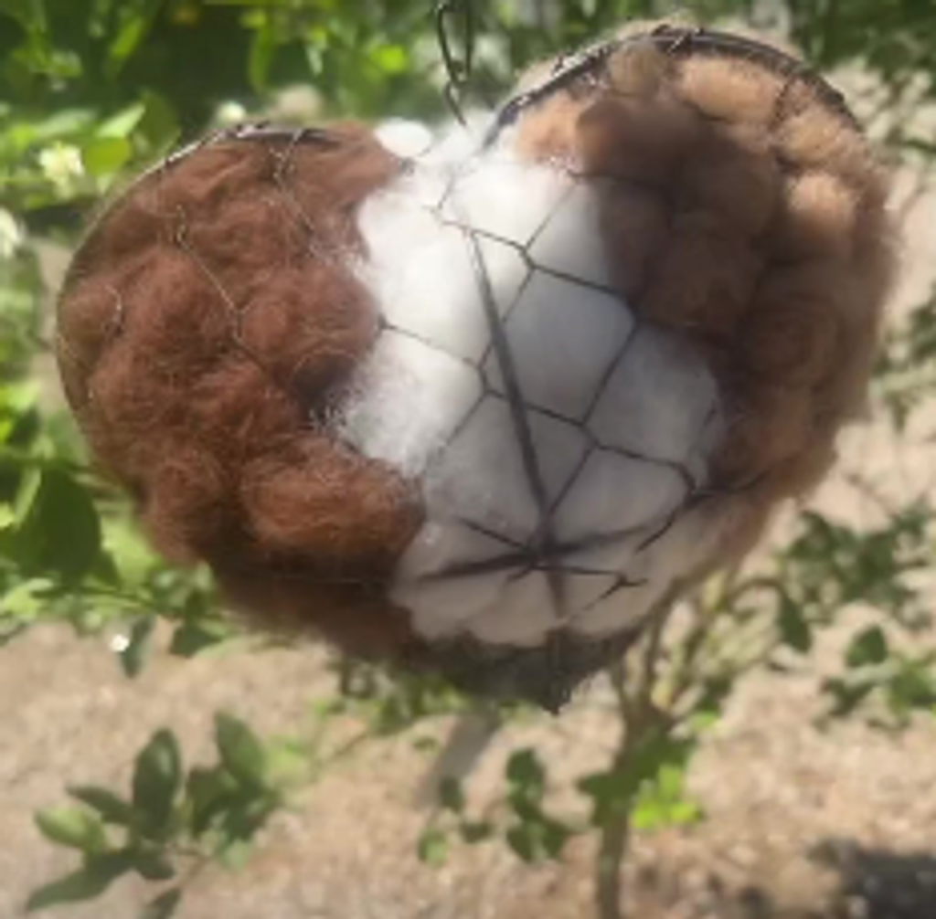 🔥LAST DAY 50% OFF - 🕊️🏡Handmade Natural Alpaca Fiber Bird Nesting Heart❤️Bird lovers gift
