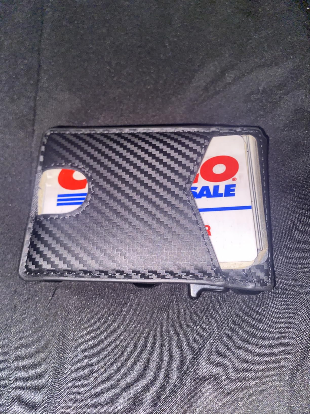 ⚡70K+ SOLD!-Wallet for Men - with Pop Up Aluminum Case Money Clip Slim Leather Slots Credit Card Holder RFID Blocking Bifold Minimalist Wallet