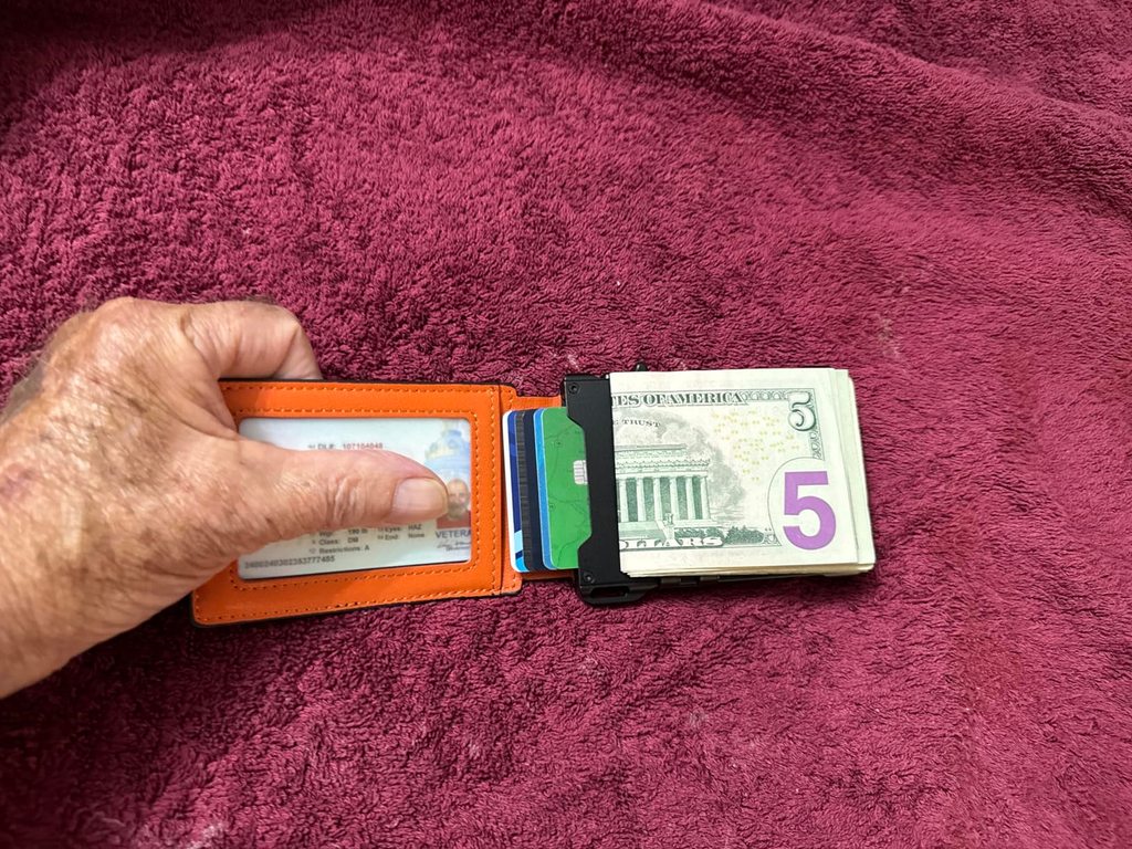 ⚡70K+ SOLD!-Wallet for Men - with Pop Up Aluminum Case Money Clip Slim Leather Slots Credit Card Holder RFID Blocking Bifold Minimalist Wallet